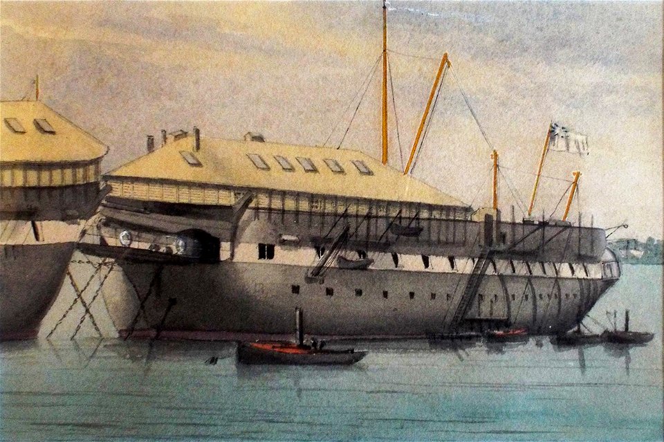William Mackenzie Thomson - Two hulks joined with gangway