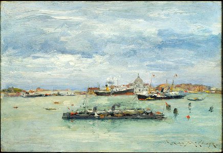 William Merritt Chase - Gray Day on the Lagoon - 37.597 - Museum of Fine Arts. Free illustration for personal and commercial use.