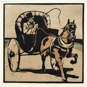 William Nicholson (British, 1872-1949) - The Cabriolet - 1940.872 - Cleveland Museum of Art