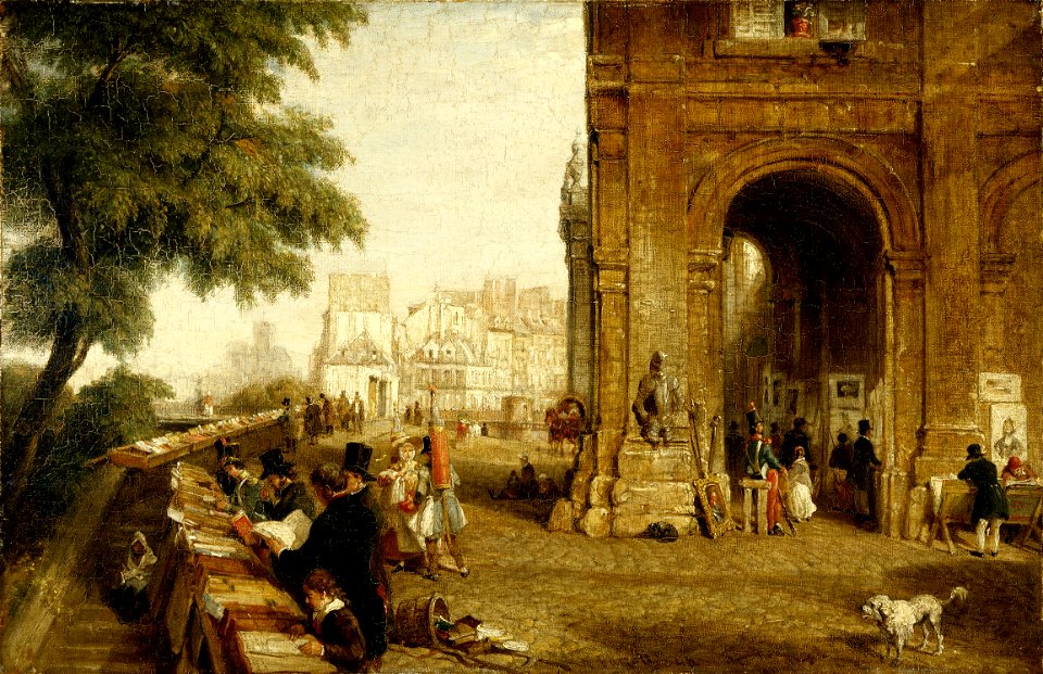 William Parrott - Le Quai de Conti, en 1846 - P1843 - Musée Carnavalet