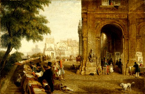 William Parrott - Le Quai de Conti, en 1846 - P1843 - Musée Carnavalet
