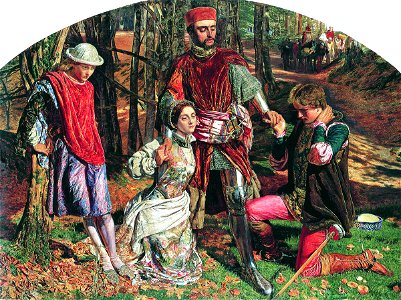 William Holman Hunt - Valentine Rescuing Sylvia from Proteus