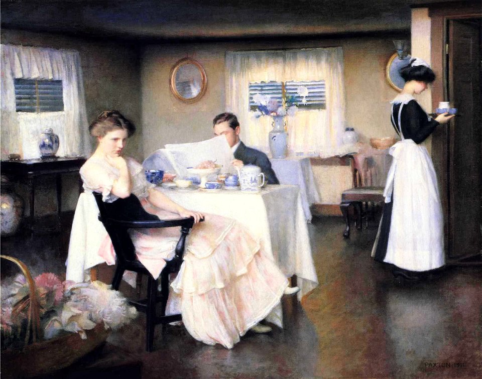 William McGregor Paxton, 1911 - The breakfast