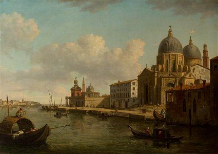William Marlow (1740-1813) - View of the Church of Santa Maria della Salute, Venice, Looking East - 266899 - National Trust