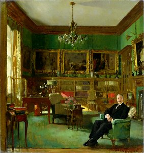 William Orpen Otto Beit in his study at Belgrave Square