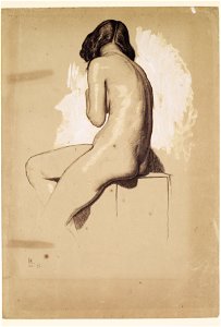 William Holman Hunt - Female Nude - Study from behind - Google Art Project. Free illustration for personal and commercial use.