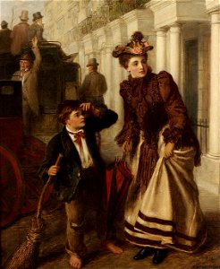 William Powell Frith The crossing sweeper 1893