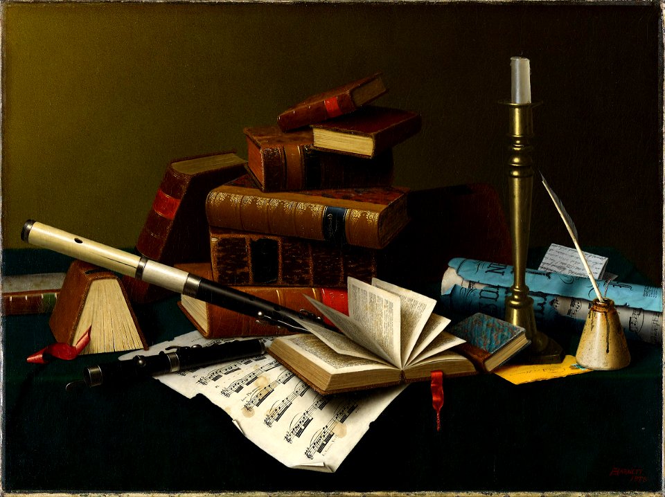 William Michael Harnett - Music and Literature - 1941-10 - Albright–Knox Art Gallery