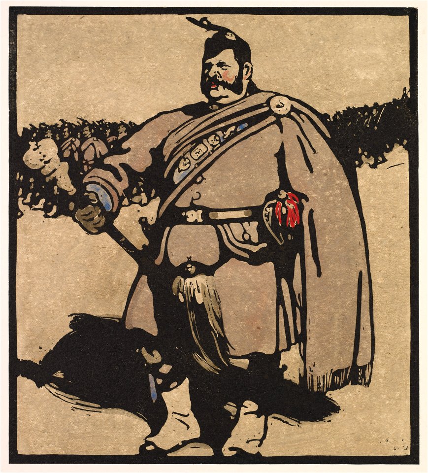 William Nicholson (British, 1872-1949) - London Types, Drum-Major - 2013.87.11 - Cleveland Museum of Art
