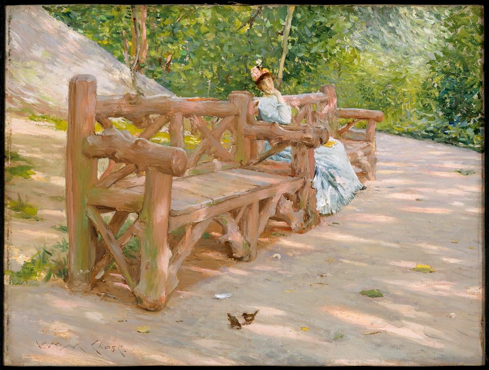 William Merritt Chase - Park Bench - 49.1790 - Museum of Fine Arts