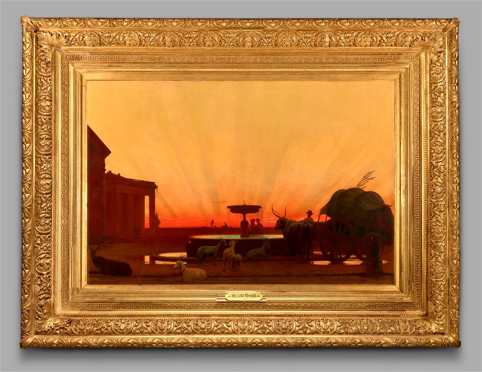 William Rimmer - Sunset - ILE2012.16.2 - Yale University Art Gallery