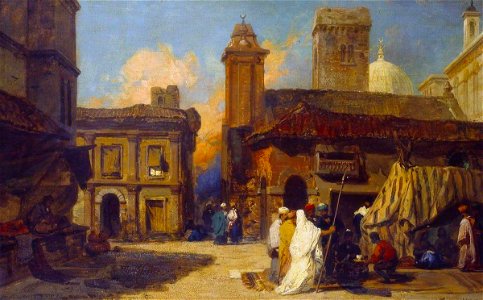 William James Müller (1812-1845) - View of Bologna, Capriccio with Eastern Figures - N01463 - National Gallery