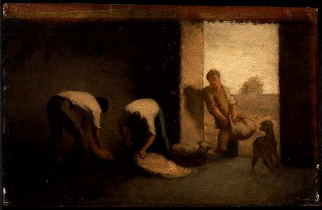William Morris Hunt - Sheep Shearing at Barbizon - 13.455 - Museum of Fine Arts