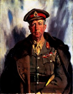 William Orpen - Sir Arthur Currie. Free illustration for personal and commercial use.