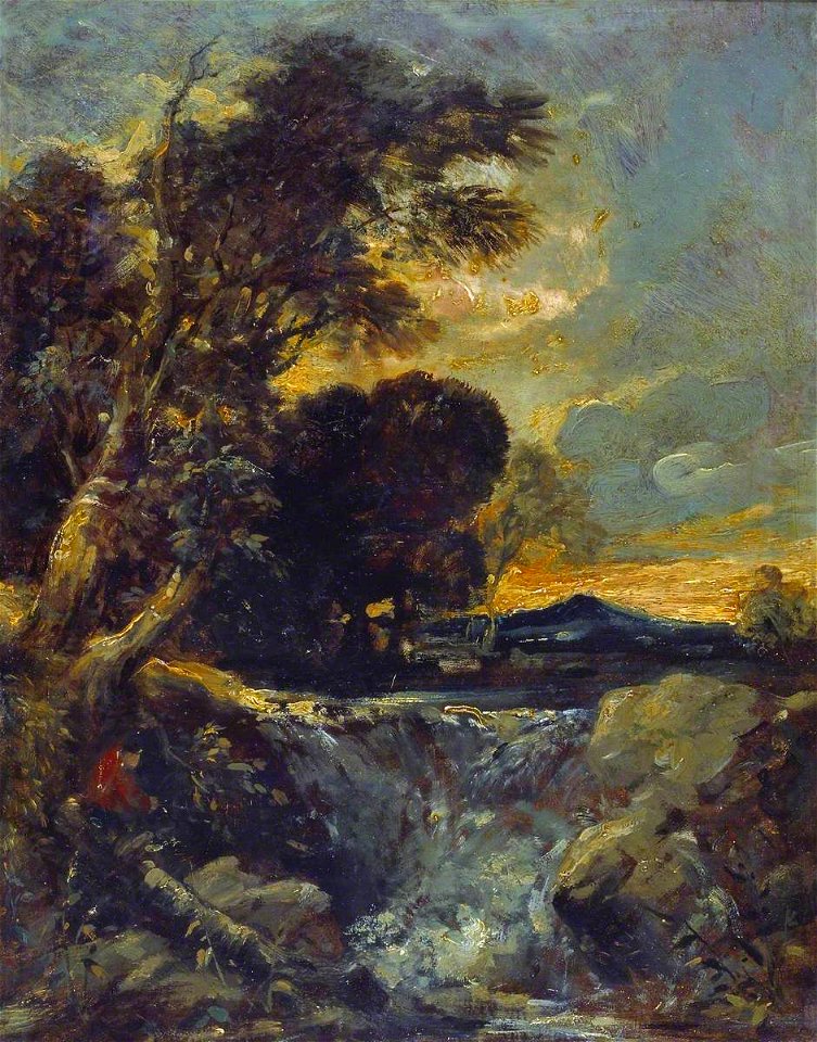 William James Müller (1812-1845) - Waterfall with Fisherman - T00044 - Tate