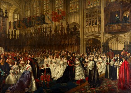 William Powell Frith (1819-1909) - The Marriage of the Prince of Wales with Princess Alexandra of Denmark, Windsor, 10 March 1863 - RCIN 404545 - Royal Collection