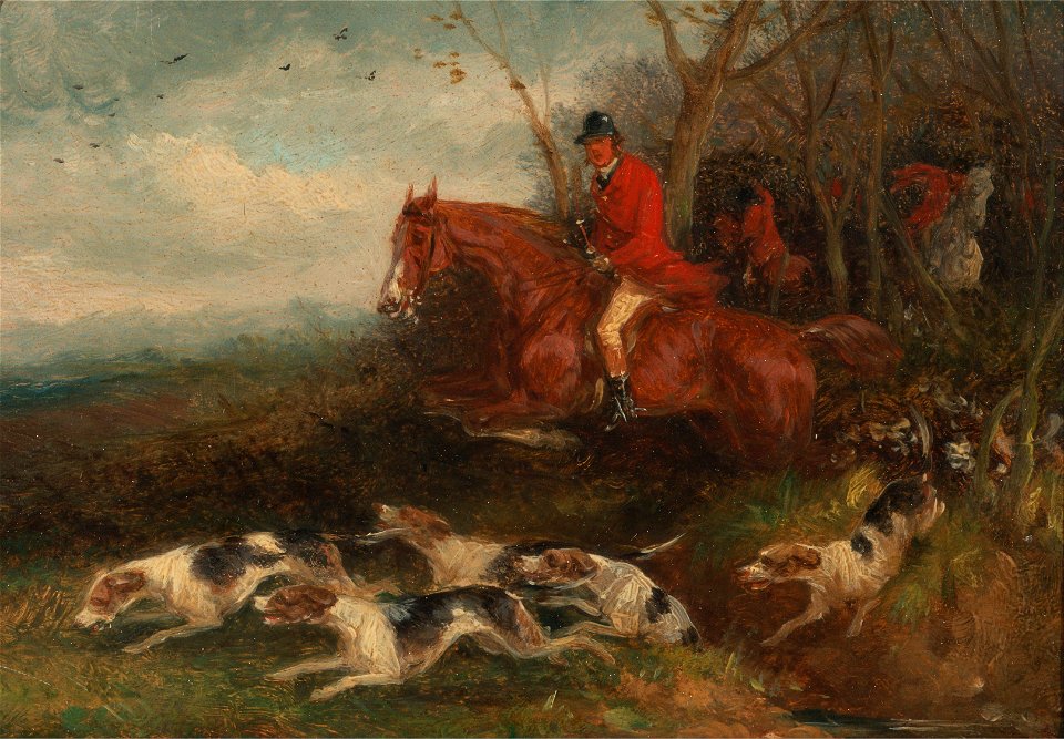 William J. Shayer - Foxhunting- Breaking Cover - Google Art Project