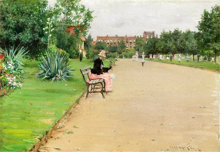 William Merritt Chase - A City Park - 1968.88 - Art Institute of Chicago