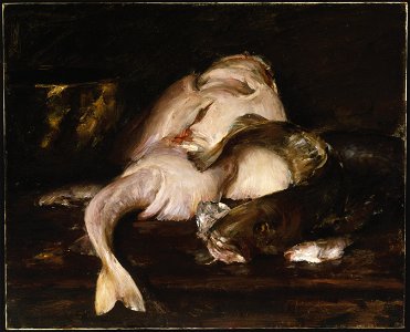 William Merritt Chase - Still Life, Fish - Google Art Project