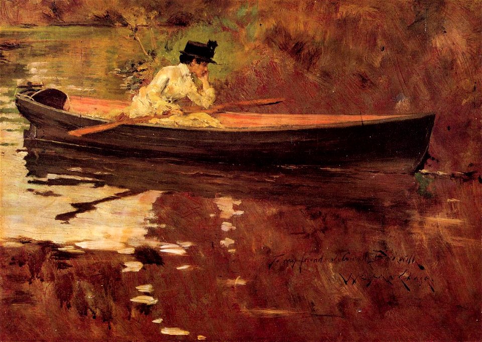 William Merritt Chase Mrs Chase in Prospect Park