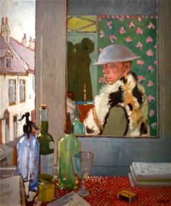 William Orpen-Ready to Start-1917. Free illustration for personal and commercial use.
