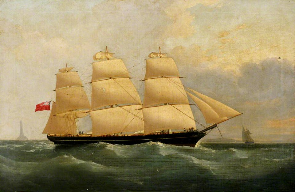 William John Huggins (1781-1845) - The Ship 'Biobio' - BHC3234 - Royal Museums Greenwich