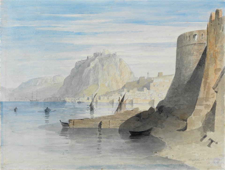William Linton Blick in den Hafen von Nafplion