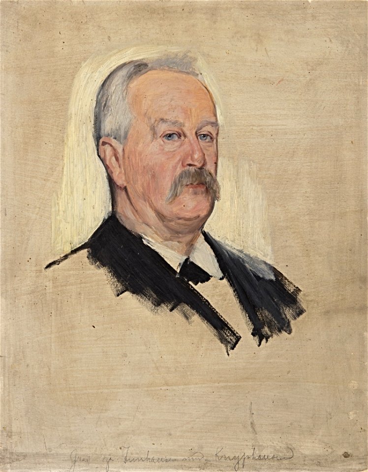 William Pape - Portraitstudie Graf zu Innhausen-Knyphausen, Mitglied des Reichstages - BG-M 12012-12 - Berlinische Galerie