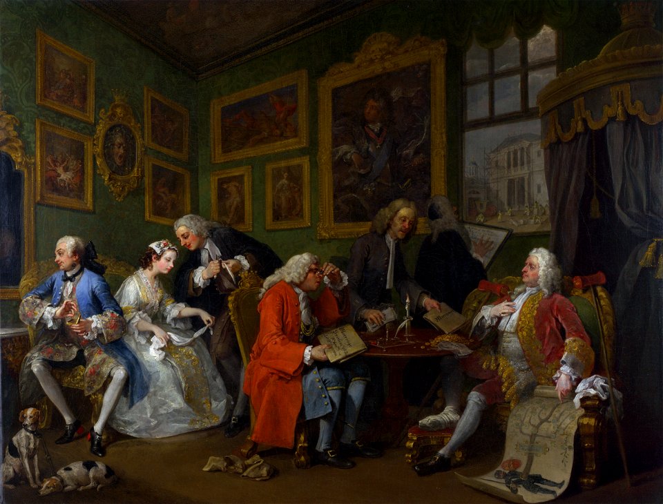 William Hogarth - Marriage A-la-Mode 1 The Marriage Settlement
