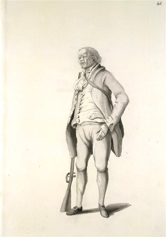 William Parsons Kirkby gamekeeper by Samuel Hieronymus Grimm 1783