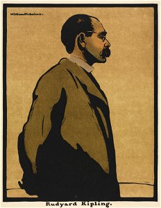 William Nicholson (British, 1872-1949) - Twelve Portraits, Rudyard Kipling - 2010.634 - Cleveland Museum of Art