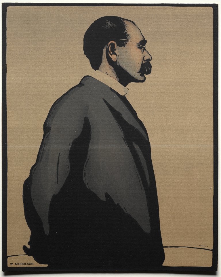 William Nicholson (British, 1872-1949) - Rudyard Kipling - 1940.874 - Cleveland Museum of Art
