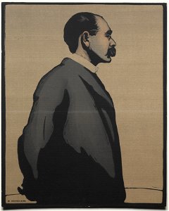 William Nicholson (British, 1872-1949) - Rudyard Kipling - 1940.874 - Cleveland Museum of Art