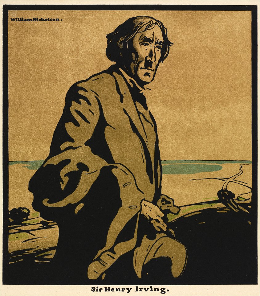 William Nicholson (British, 1872-1949) - Twelve Portraits, Sir Henry Irving - 2010.633 - Cleveland Museum of Art