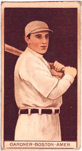 William Lawrence Gardner, Boston Red Sox, baseball card portrait LCCN2008678013