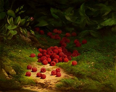 William Mason Brown - Raspberries in a Wooded Landscape - 2014.36 - Crystal Bridges Museum of American Art