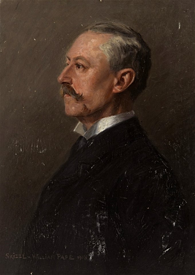 William Pape - Ohne Titel (männliche Portraitstudie) - BG-M 12034-12 - Berlinische Galerie