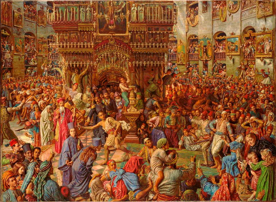 William Holman Hunt - The Miracle of the Sacred Fire, Church of the Holy Sepulchre - 1942.198 - Fogg Museum