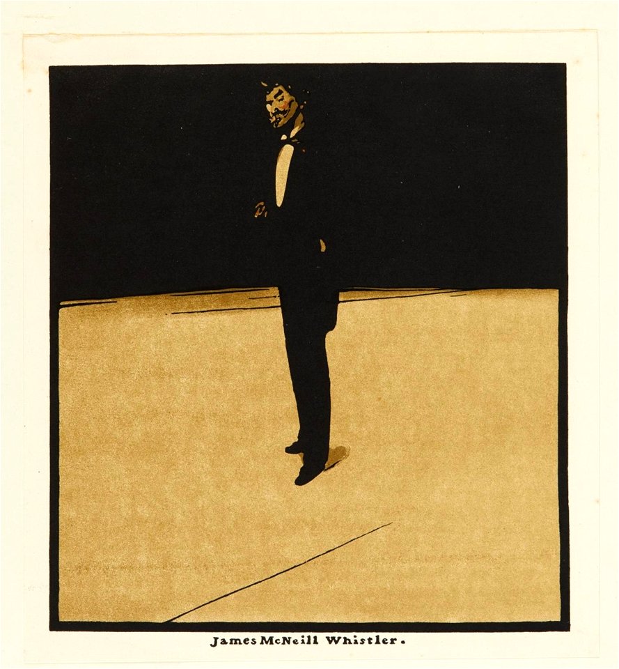 William Nicholson - Portrait of James McNeill Whistler.
