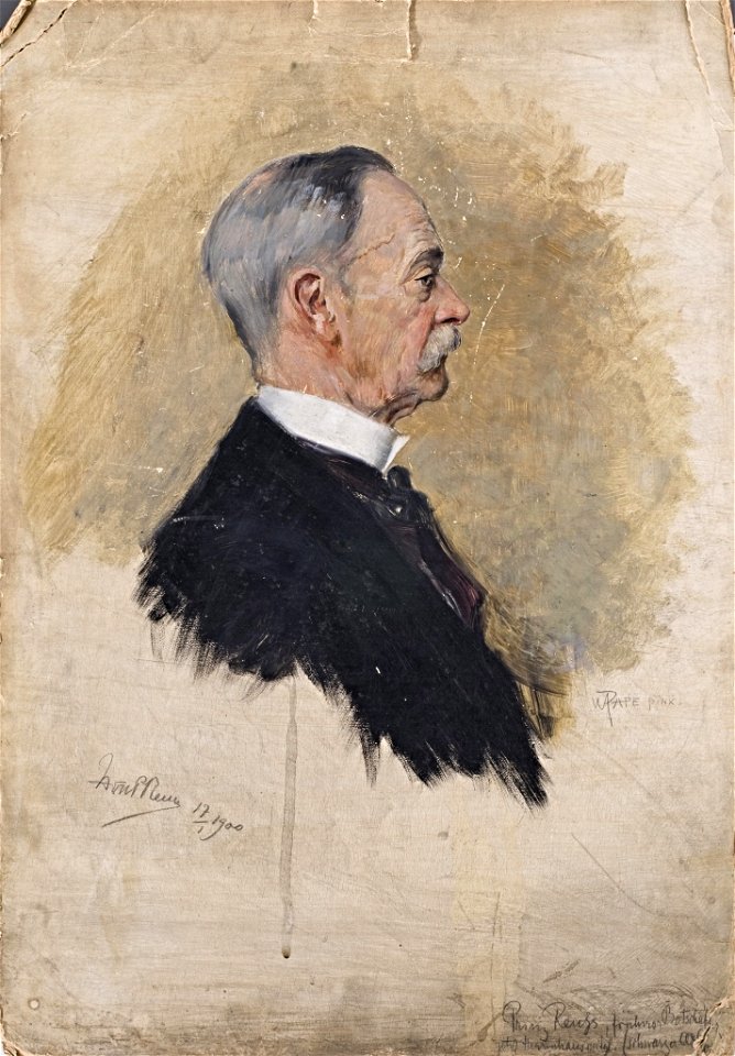 William Pape - Ohne Titel (Prinz Reuß früherer Botschafter jetzt Herrenhausmitglied, Schwarzer Adler-Orden) - BG-M 12008^12 - Berlinische Galerie