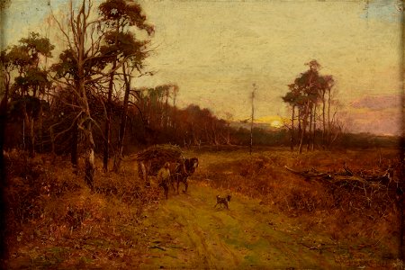 William Manners Brushwood collector with a horse-drawn cart