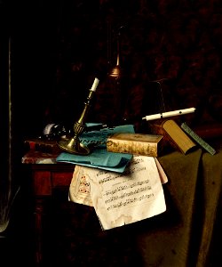 William Michael Harnett - The Last Summer Rose - Google Art Project