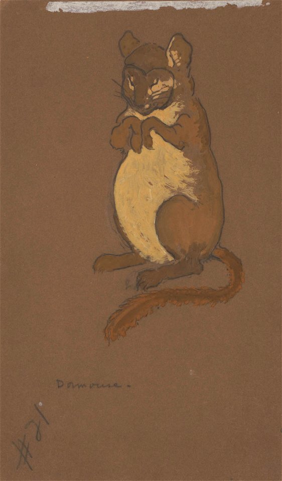 William Penhallow Henderson - Dormouse (costume design for Alice-in-Wonderland, 1915) - 1982.1.8 - Smithsonian American Art Museum