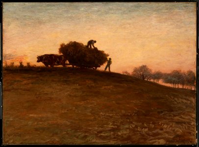 William Morris Hunt - Haying by Oxen - 1995.43 - Museum of Fine Arts