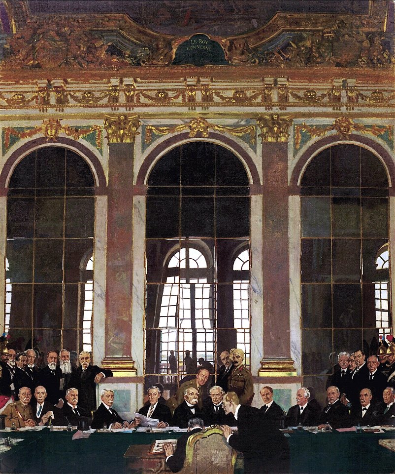 William Orpen - The Signing of Peace in the Hall of MirrorsFXD