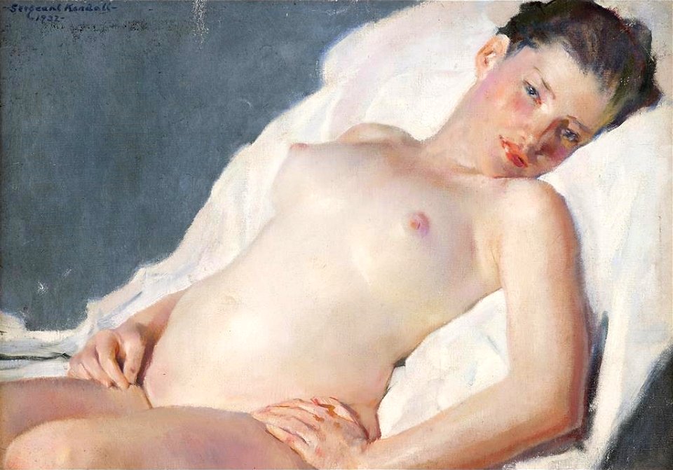 William Sergeant Kendall - Reclining Nude