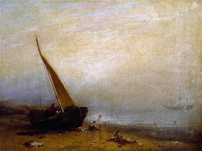 William Mulready (1786-1863) - A Sea-Shore - N01181 - National Gallery. Free illustration for personal and commercial use.