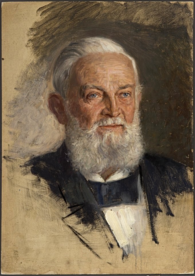 William Pape - Ohne Titel (Portraitstudie Franz Eilhard Schulze, verso; Portraitstudie v. Riepenhausen) - BG-M 12013^12 - Berlinische Galerie