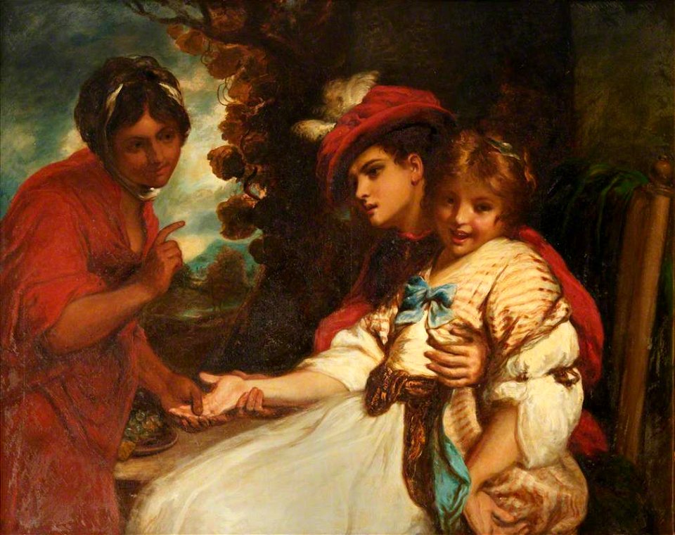William Rimer (1825-1892) - A Fortune-Teller (after Joshua Reynolds) - 129927 - National Trust