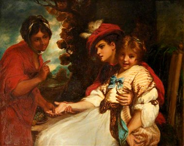 William Rimer (1825-1892) - A Fortune-Teller (after Joshua Reynolds) - 129927 - National Trust